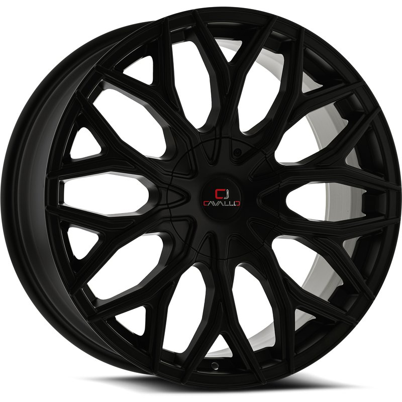 Cavallo CLV-37 Satin Black Wheels - 20x8.5 - 6x135 Bolt Pattern — Wheels & Rims