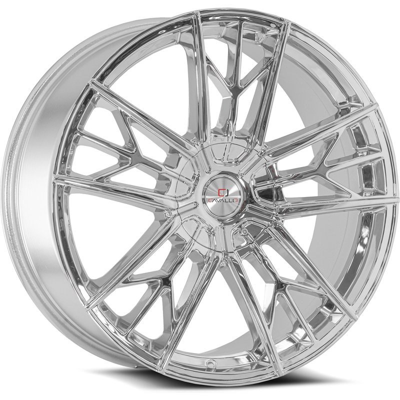 Cavallo CLV-39 Chrome Wheels - 22x8.5 - 5x114.3 Bolt Pattern — Wheels & Rims