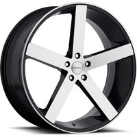 Roues Cavallo CLV-C-5 Noir Brillant Usiné - 20x8.5 - 5x108