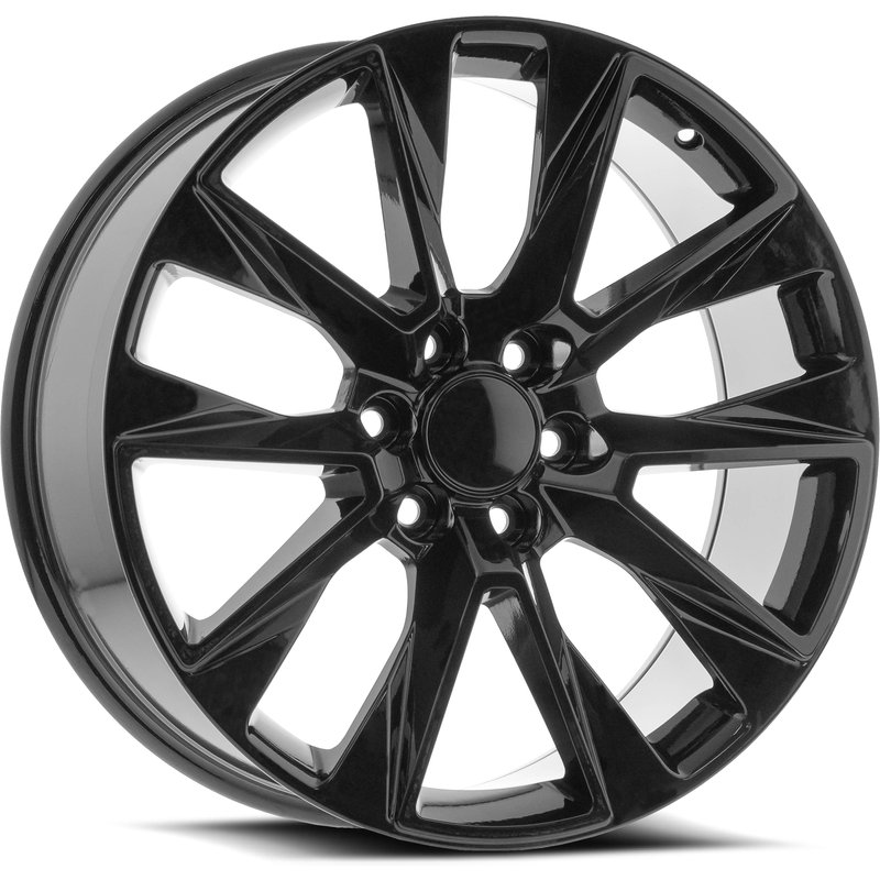 Roues O.E. Revolution D-35 Noir Brillant - 26x10 - Motif de boulon 6x139.7 — Roues et jantes