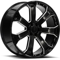 O.E. Revolution G-06 Black Machined 26x10 Rims 6x139.7 Bolt Pattern