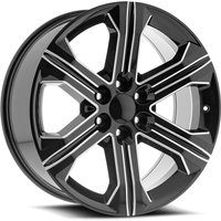 O.E. Revolution G-13 Gloss Black Machined Wheels - 24x10 - 6x139.7 — Wheels & Rims