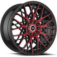 Spec-1 SP-53 Gloss Black Red Machined Wheels - 17x7.5 - 5x100 — Wheels & Rims