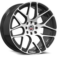 Spec-1 SP-47 Gloss Black Machined 17x8.5 Rims 4x100 Bolt Pattern