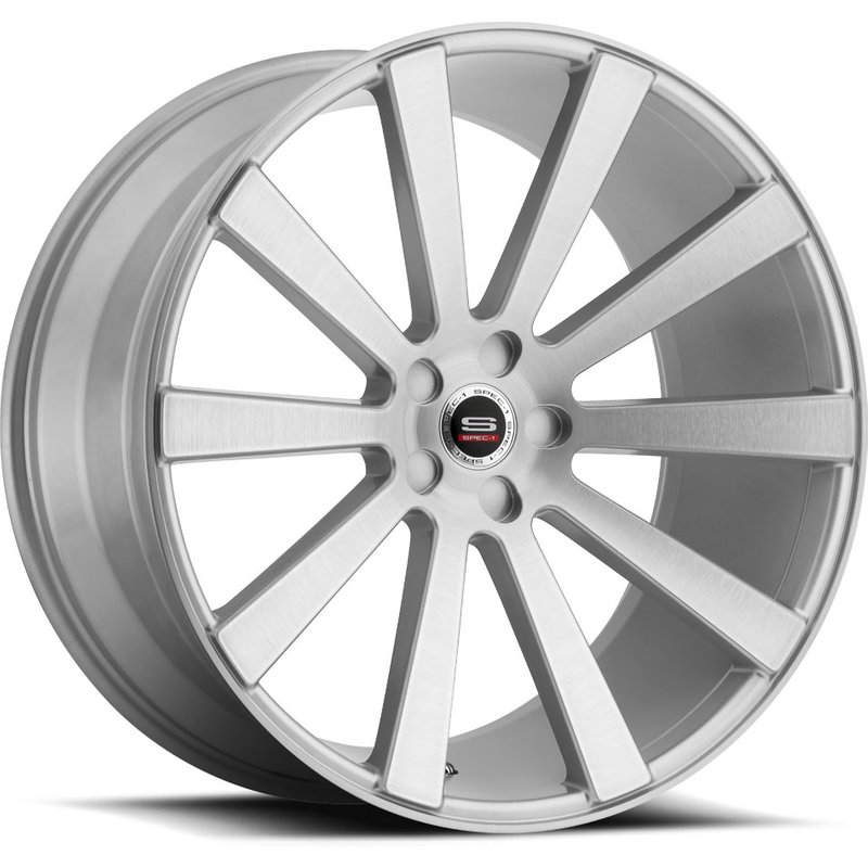 Spec-1 SPL-002 Silver Brushed Wheels - 20x10.5 - 5x114.3 - 42 Offset — Wheels & Rims