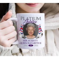 Mug de café du Jubilé de platine de la Reine Elizabeth II — Tasses et gobelets