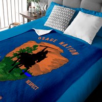 Osage Nation Baby Blanket with Vintage Arrow Design — Baby Blankets