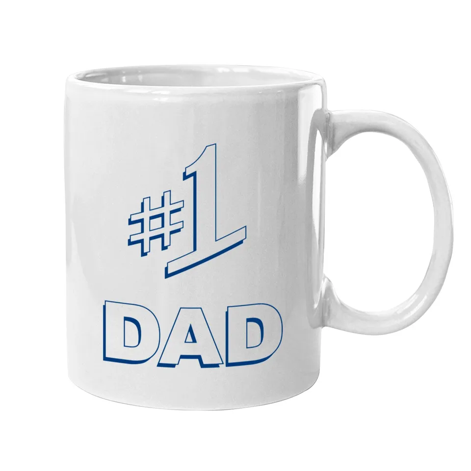 #1 Dad Seinfeld Mug - White Ceramic — Mugs & Tumblers