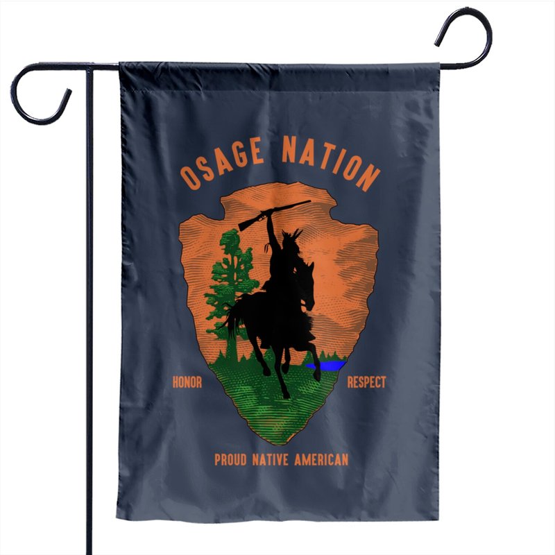 Drapeau de jardin flèche vintage de la Nation Osage — Drapeaux décoratifs