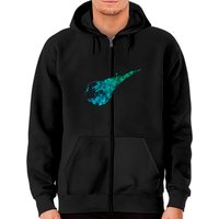 Hoodie à fermeture éclair avec logo de météore Final Fantasy 7
