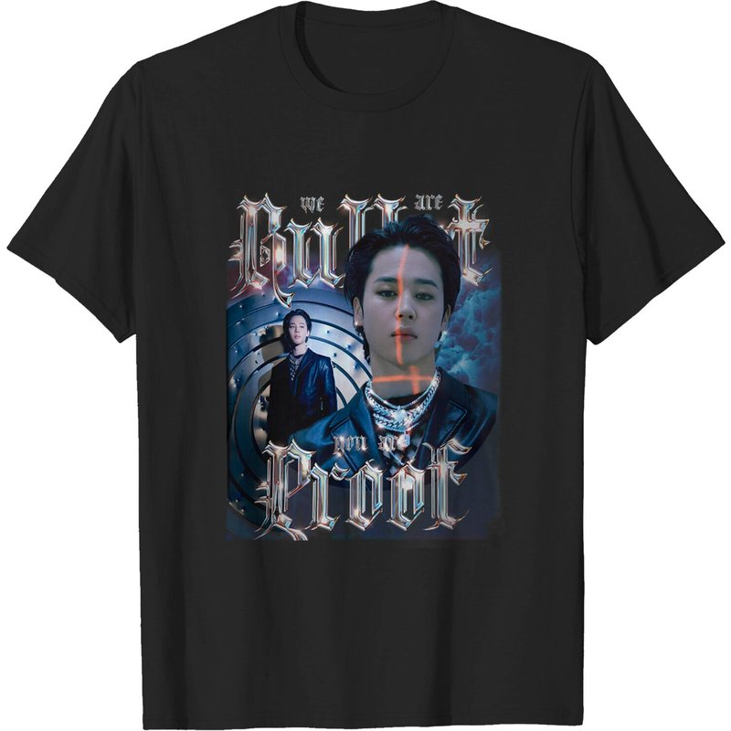 T-shirt inspiré de Jimin pour hommes en noir — T-shirts pour hommes