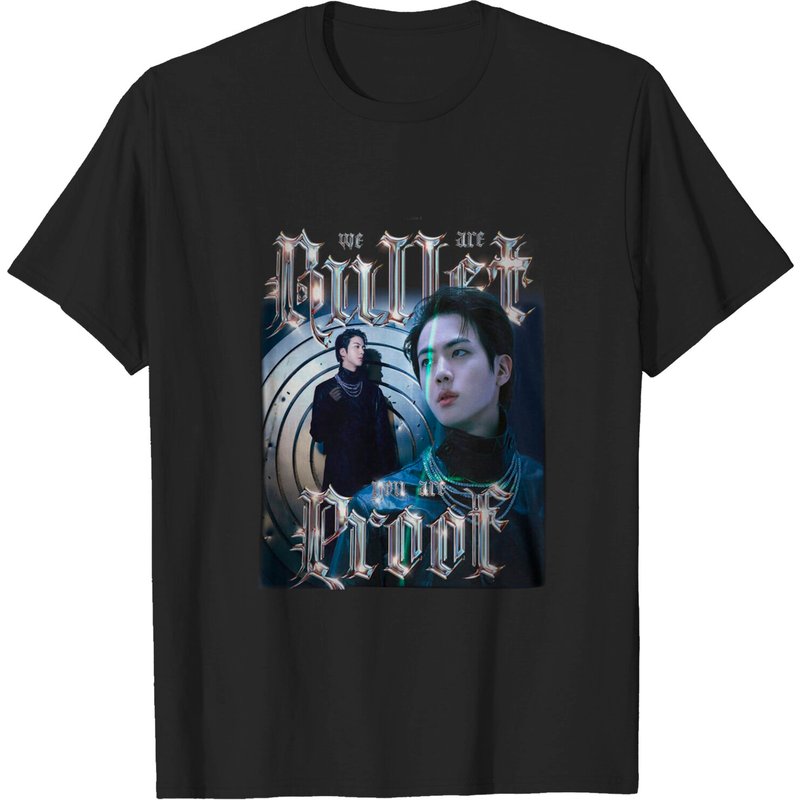 Seokjin Proof Inspired T-Shirt for Men in Black