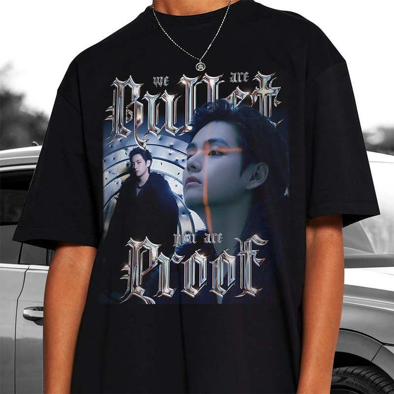 BTS V Kim Taehyung Men's T-Shirt in Black — Mens T Shirts