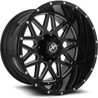 XF Off-Road XF-211 Gloss Black Machined Wheels - 20x12 - 5x114.3 — Wheels & Rims