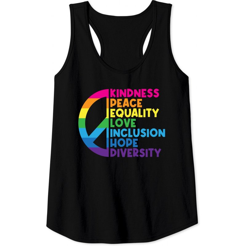 Débardeurs pour Hommes : Kindness Peace Equality Love Inclusion Hope Diversity — T-shirts pour hommes