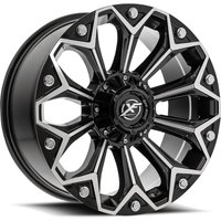 XF Off-Road XF-212 Gloss Black Machined Wheels - 22x12 -5x114.3 — Wheels & Rims