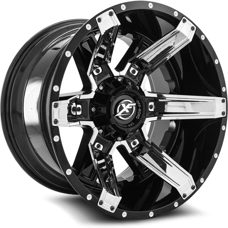 XF Off-Road XF-214 Gloss Black Wheels 20x10 5x139.7 -24 Offset — Wheels & Rims