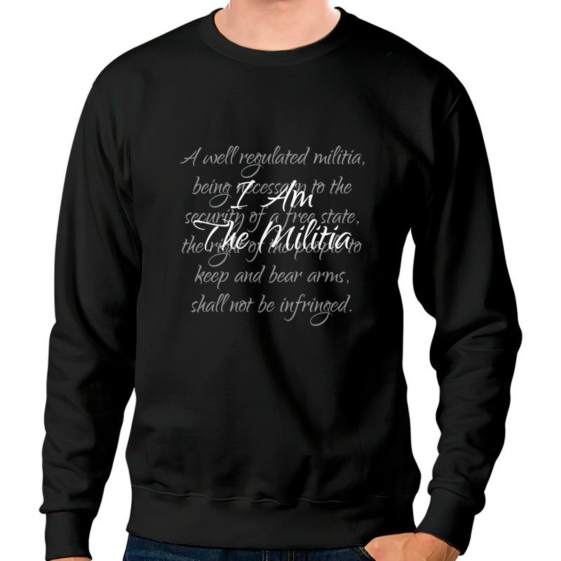 I Am The Militia Pro 2nd Amendment Chandail Unisexe — Sweats à capuche pour hommes