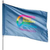Kindness Peace Equality Love Inclusion Hope Diversity House Flags