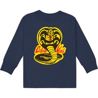 Cobra Kai Kids Long Sleeve T-Shirts in Navy