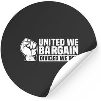 Union Worker Apparel Stickers - Classic Square Design — Stickers & Decals
