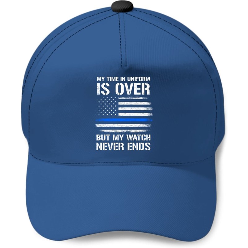 Casquette Thin Blue Line pour policiers retraités — Casquette de baseball