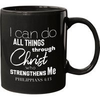 Christian Themed Bible Verse Mug - Jesus Christ Design — Mugs & Tumblers