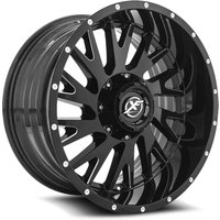 XF Off-Road XF-221 Gloss Black Milled Wheels - 20x10 - 5x139.7