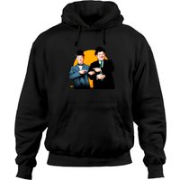 Hoodie Laurel et Hardy par Paul Cemmick - Unisexe Noir