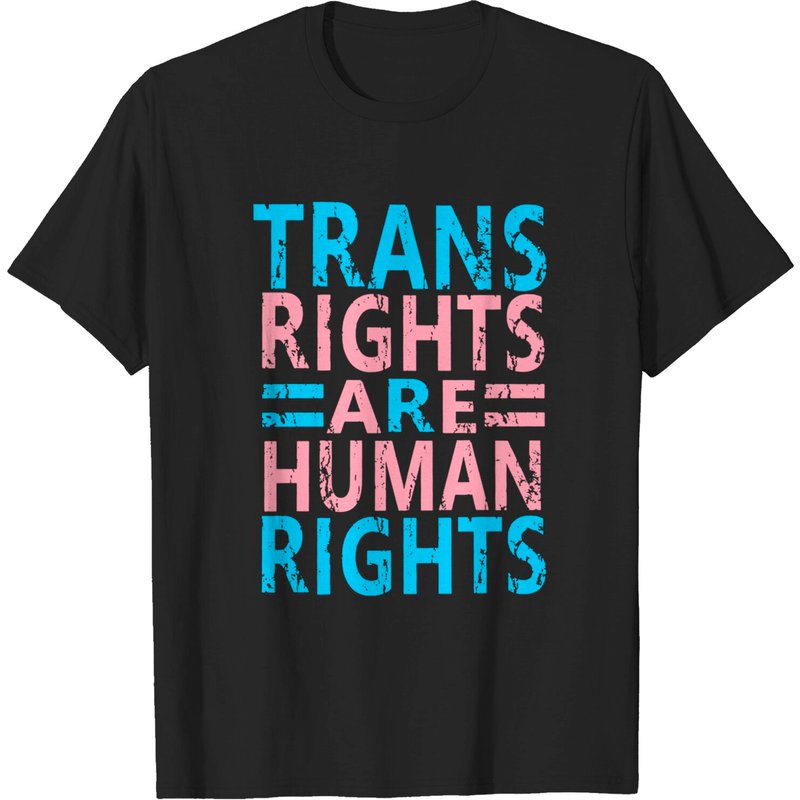 Trans Rights Are Human Rights Men's T-Shirt — Mens T Shirts