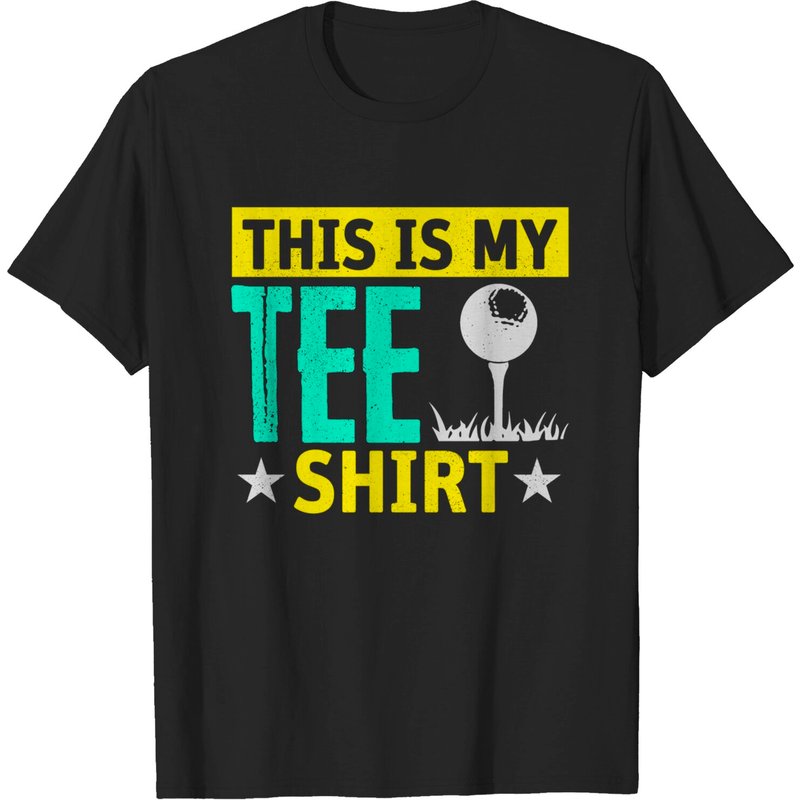 Funny Golf T-Shirt for Men - Black — Mens T Shirts