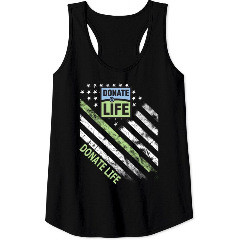 Débardeur Donate Life pour hommes en noir — T-shirts pour hommes