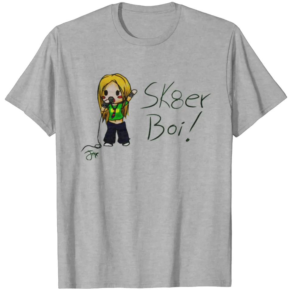 T-shirt Avril Lavigne Sk8er Boi - T-shirt Vintage Punk Rock pour Hommes — T-shirts pour hommes