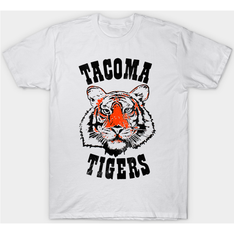 Tacoma Tigers Men's T-Shirt - Faded Distressed Style