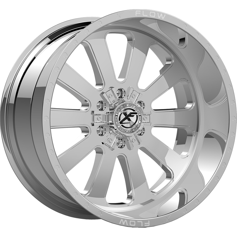 Roues XF Off-Road XFX-302 Chrome - 18x10 - Motif de 6x135 — Roues et jantes
