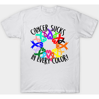 Cancer Awareness Multi-Color T-Shirt for Men — Mens T Shirts
