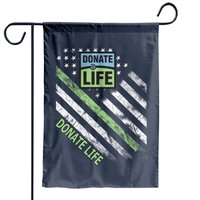 Donate Life Garden Flags for Navy - Double-Sided Print