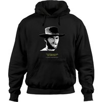 Hoodie Noir Unisexe Citation de Clint Eastwood