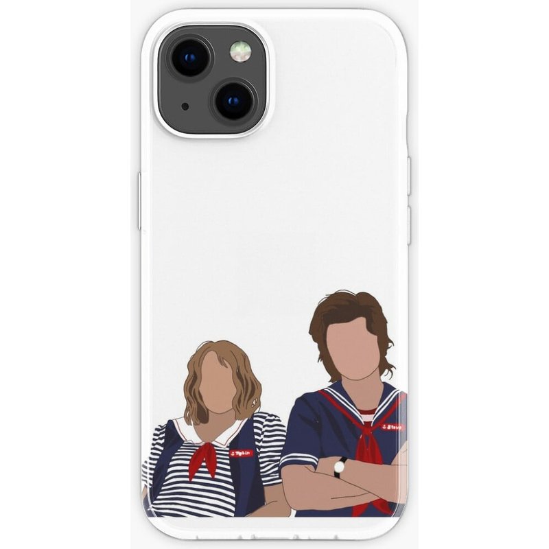 Steve And Robin iPhone Case - Flexi Case with Clear TPU Shell — Phone Case