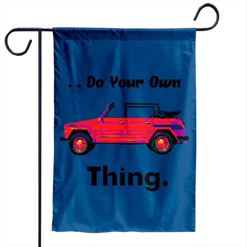 Faites Votre Propre Chose - Drapeaux de Jardin VW Thing — Drapeaux décoratifs