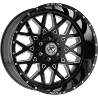 Roues XF Off-Road XFX-307 Noires Brillantes Moulées - 24x14 - 5x127 — Roues et jantes