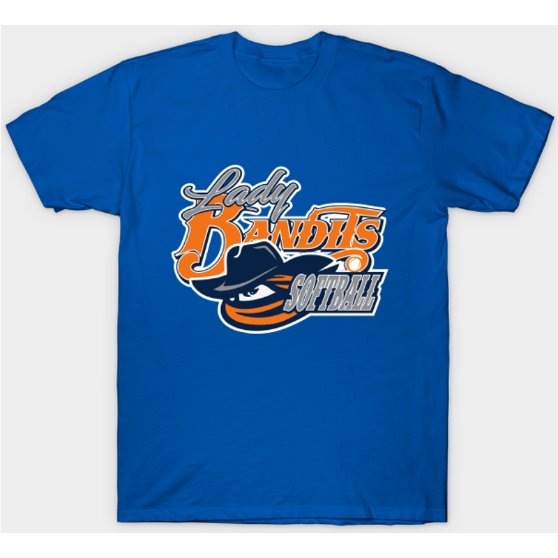 T-shirt pour hommes avec logo de l'équipe de softball Lady Bandits
