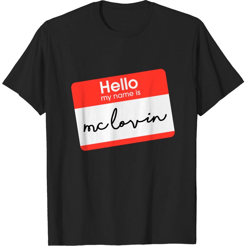 T-shirt pour hommes Hello My Name Is Mc Lovin