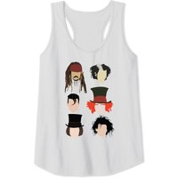 Débardeurs de personnages de Johnny Depp pour hommes en gris foncé — T-shirts pour hommes