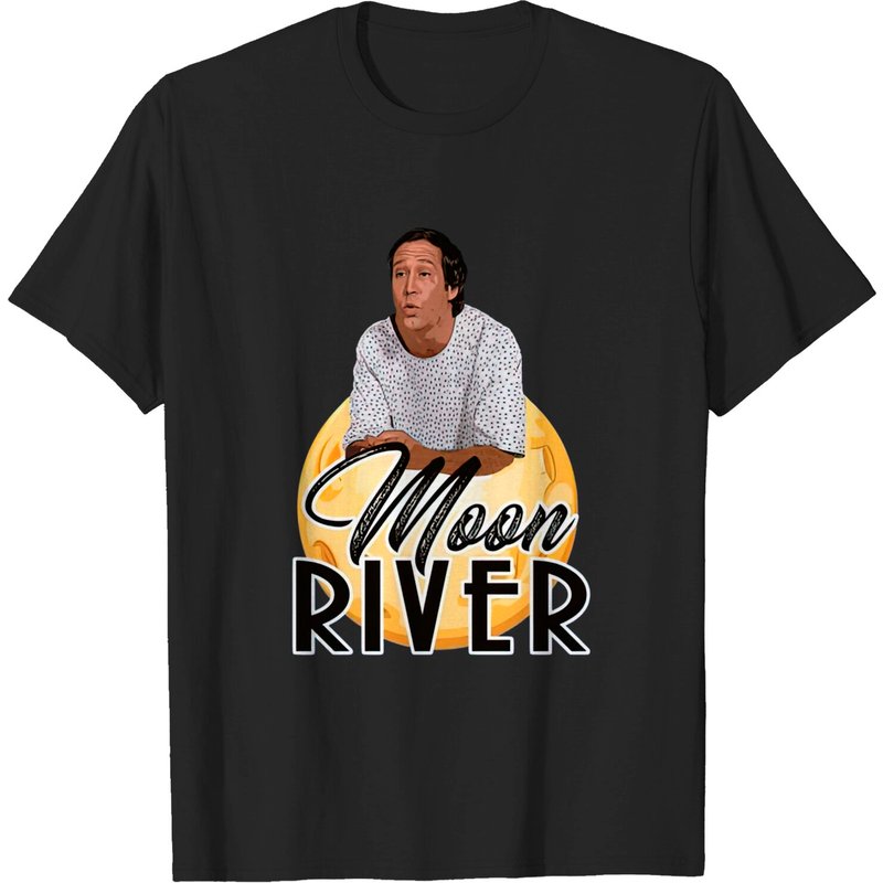 T-shirt noir Moon River Fletch pour hommes