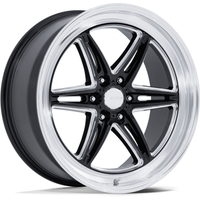 Jantes American Racing AR953 Groove 6 Drag Noir Brillant Moulé 17x10