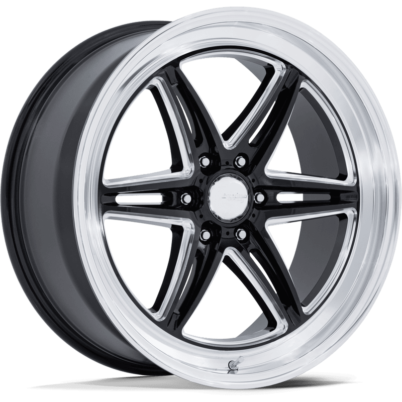 American Racing AR953 Groove 6 Drag Gloss Black Milled 17x10 Rims — Wheels & Rims
