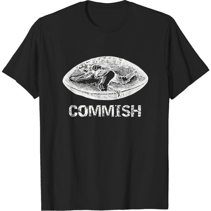 Football Commish Men's T-Shirt in Black