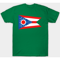 T-shirt Drapeau de l'Ohio pour hommes en noir — T-shirts pour hommes