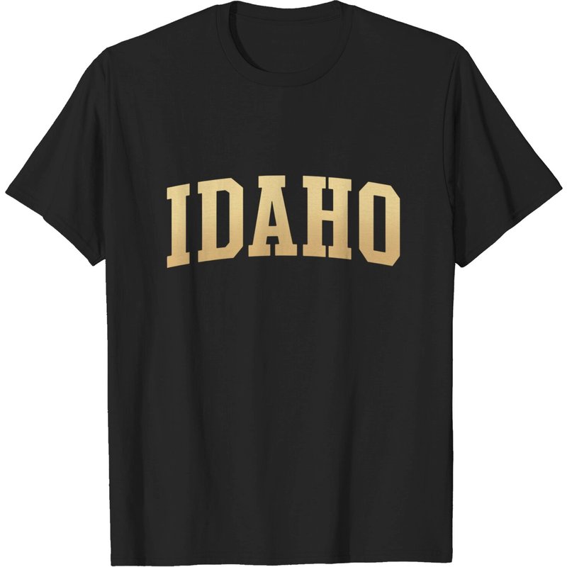T-shirt noir pour hommes Idaho — T-shirts pour hommes